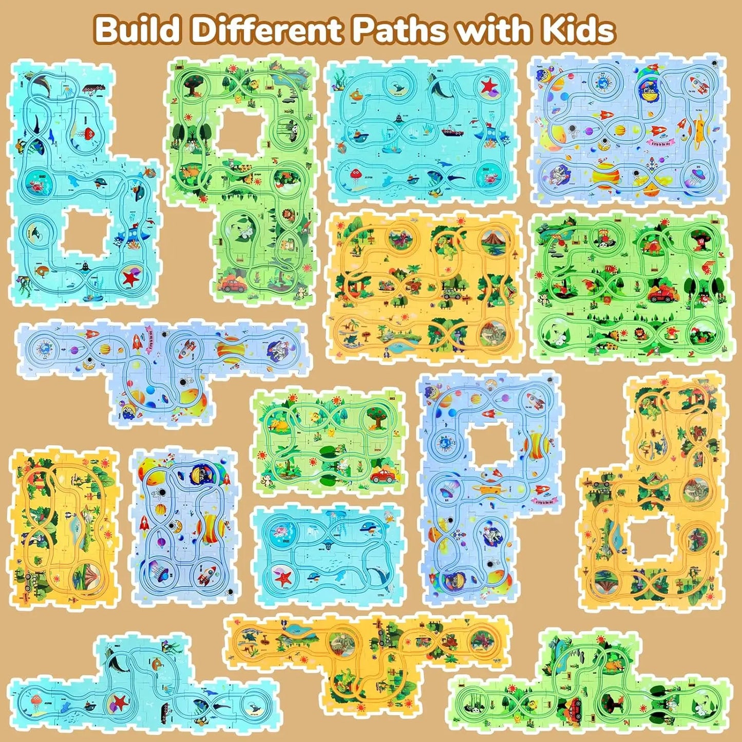 Race & Puzzle Kids Adventure Set