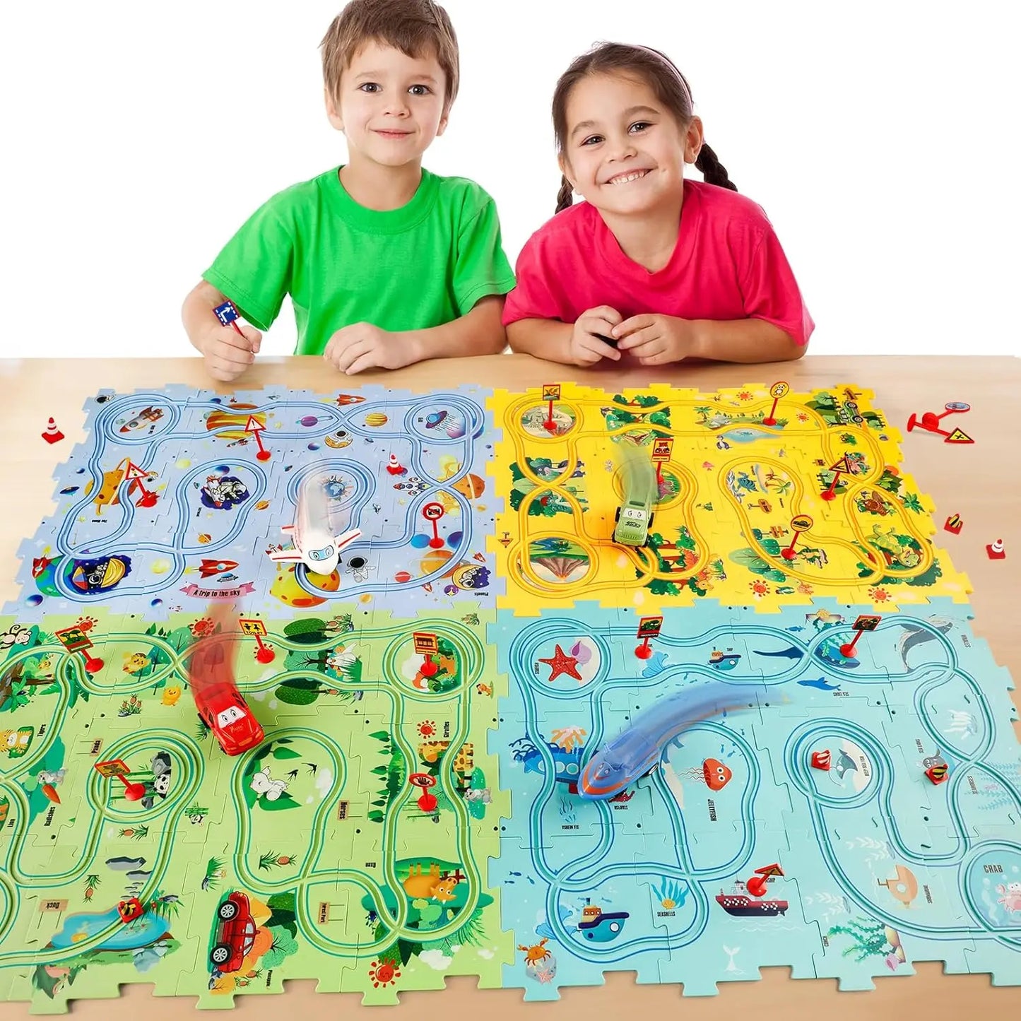 Race & Puzzle Kids Adventure Set