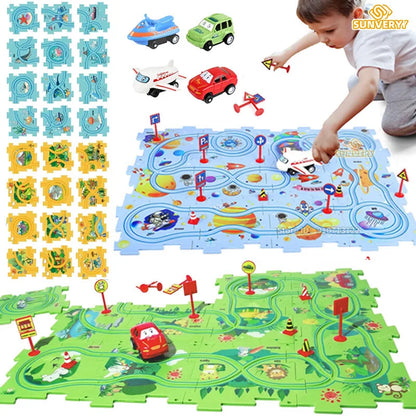 Race & Puzzle Kids Adventure Set